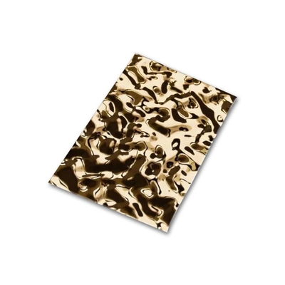 Colored Embossed Stainless Steel Plate Dimple Water Ripple 3D Relief Pattern