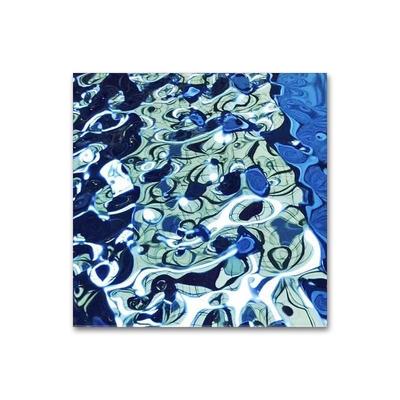Colored Embossed Stainless Steel Plate Dimple Water Ripple 3D Relief Pattern