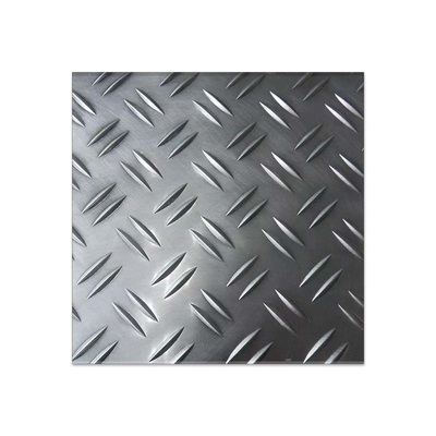 Checkered Sheet Patterned Diamond Finished Stainless Steel Plate Non-Slip Plate